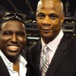 Jermaine Lawrence Anderson with former American Major League Baseball outfielder Darryl Strawberry